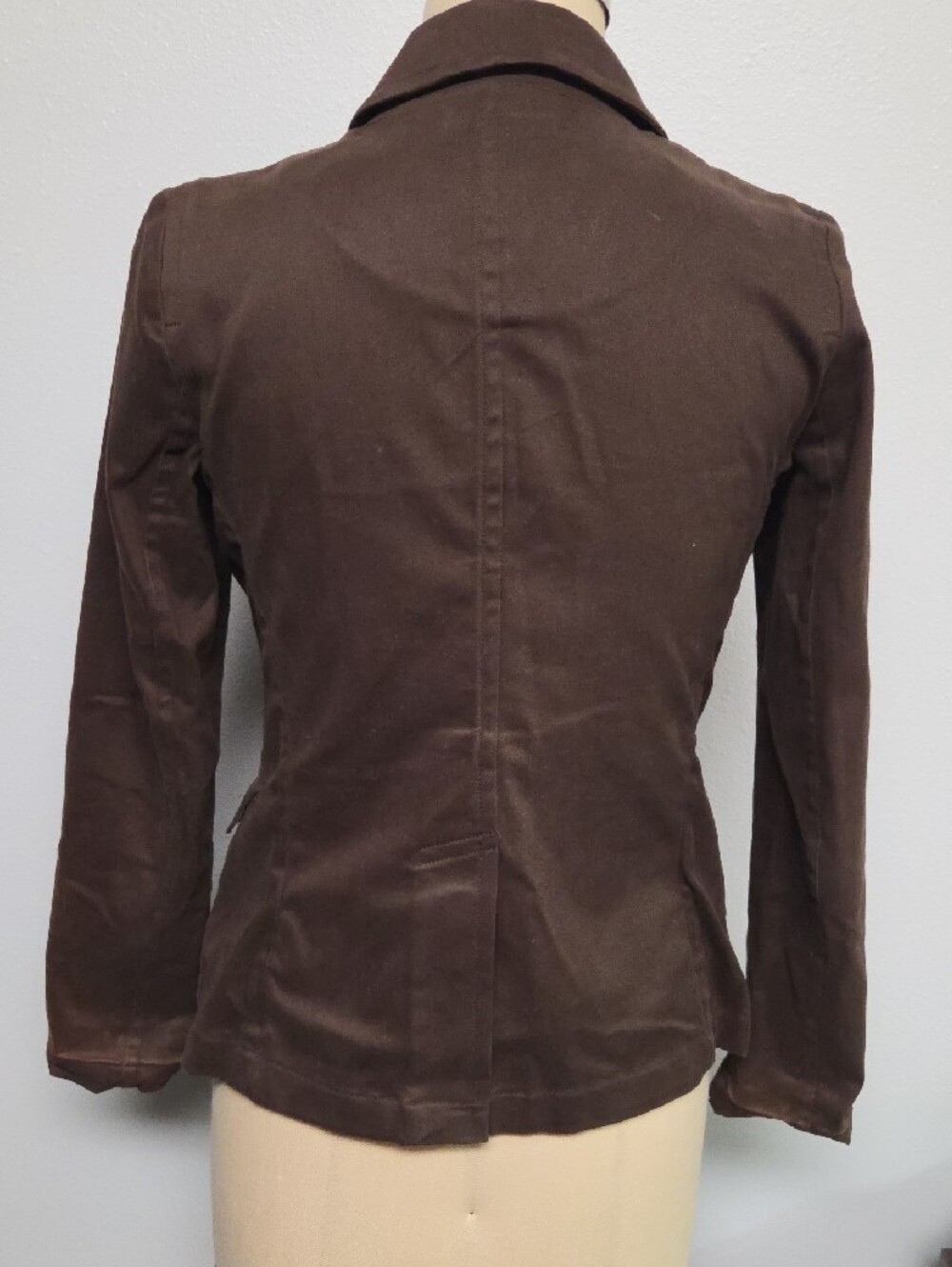 GAP Women's Dark Brown Tailored Blazer - Picture 2 of 4
